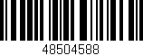 Código de barras (EAN, GTIN, SKU, ISBN): '48504588'