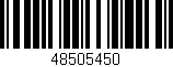 Código de barras (EAN, GTIN, SKU, ISBN): '48505450'