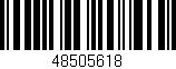 Código de barras (EAN, GTIN, SKU, ISBN): '48505618'