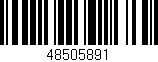 Código de barras (EAN, GTIN, SKU, ISBN): '48505891'