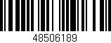 Código de barras (EAN, GTIN, SKU, ISBN): '48506189'