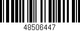 Código de barras (EAN, GTIN, SKU, ISBN): '48506447'