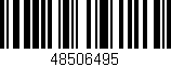 Código de barras (EAN, GTIN, SKU, ISBN): '48506495'