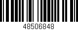 Código de barras (EAN, GTIN, SKU, ISBN): '48506848'