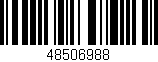 Código de barras (EAN, GTIN, SKU, ISBN): '48506988'