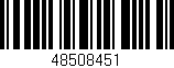 Código de barras (EAN, GTIN, SKU, ISBN): '48508451'