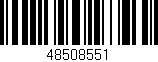 Código de barras (EAN, GTIN, SKU, ISBN): '48508551'