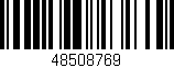 Código de barras (EAN, GTIN, SKU, ISBN): '48508769'