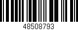 Código de barras (EAN, GTIN, SKU, ISBN): '48508793'