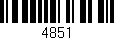 Código de barras (EAN, GTIN, SKU, ISBN): '4851'