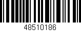 Código de barras (EAN, GTIN, SKU, ISBN): '48510186'
