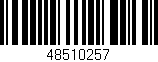 Código de barras (EAN, GTIN, SKU, ISBN): '48510257'
