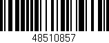 Código de barras (EAN, GTIN, SKU, ISBN): '48510857'