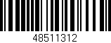 Código de barras (EAN, GTIN, SKU, ISBN): '48511312'