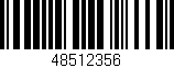 Código de barras (EAN, GTIN, SKU, ISBN): '48512356'