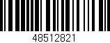 Código de barras (EAN, GTIN, SKU, ISBN): '48512821'