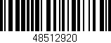 Código de barras (EAN, GTIN, SKU, ISBN): '48512920'