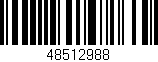 Código de barras (EAN, GTIN, SKU, ISBN): '48512988'