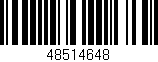 Código de barras (EAN, GTIN, SKU, ISBN): '48514648'