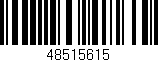 Código de barras (EAN, GTIN, SKU, ISBN): '48515615'