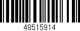 Código de barras (EAN, GTIN, SKU, ISBN): '48515914'