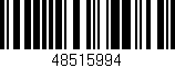 Código de barras (EAN, GTIN, SKU, ISBN): '48515994'