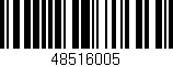 Código de barras (EAN, GTIN, SKU, ISBN): '48516005'