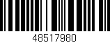 Código de barras (EAN, GTIN, SKU, ISBN): '48517980'