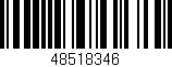 Código de barras (EAN, GTIN, SKU, ISBN): '48518346'