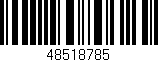 Código de barras (EAN, GTIN, SKU, ISBN): '48518785'