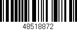 Código de barras (EAN, GTIN, SKU, ISBN): '48518872'