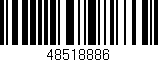 Código de barras (EAN, GTIN, SKU, ISBN): '48518886'