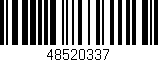 Código de barras (EAN, GTIN, SKU, ISBN): '48520337'