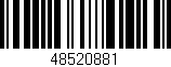 Código de barras (EAN, GTIN, SKU, ISBN): '48520881'