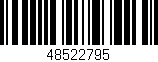 Código de barras (EAN, GTIN, SKU, ISBN): '48522795'