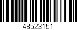 Código de barras (EAN, GTIN, SKU, ISBN): '48523151'