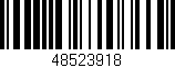 Código de barras (EAN, GTIN, SKU, ISBN): '48523918'
