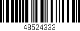 Código de barras (EAN, GTIN, SKU, ISBN): '48524333'