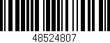 Código de barras (EAN, GTIN, SKU, ISBN): '48524807'