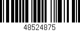 Código de barras (EAN, GTIN, SKU, ISBN): '48524875'
