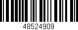 Código de barras (EAN, GTIN, SKU, ISBN): '48524909'