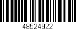 Código de barras (EAN, GTIN, SKU, ISBN): '48524922'