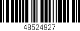 Código de barras (EAN, GTIN, SKU, ISBN): '48524927'