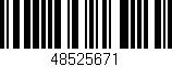 Código de barras (EAN, GTIN, SKU, ISBN): '48525671'