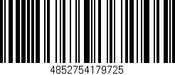 Código de barras (EAN, GTIN, SKU, ISBN): '4852754179725'