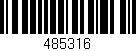 Código de barras (EAN, GTIN, SKU, ISBN): '485316'