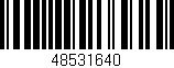 Código de barras (EAN, GTIN, SKU, ISBN): '48531640'