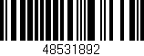 Código de barras (EAN, GTIN, SKU, ISBN): '48531892'