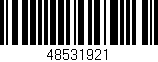 Código de barras (EAN, GTIN, SKU, ISBN): '48531921'