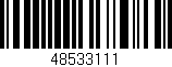 Código de barras (EAN, GTIN, SKU, ISBN): '48533111'